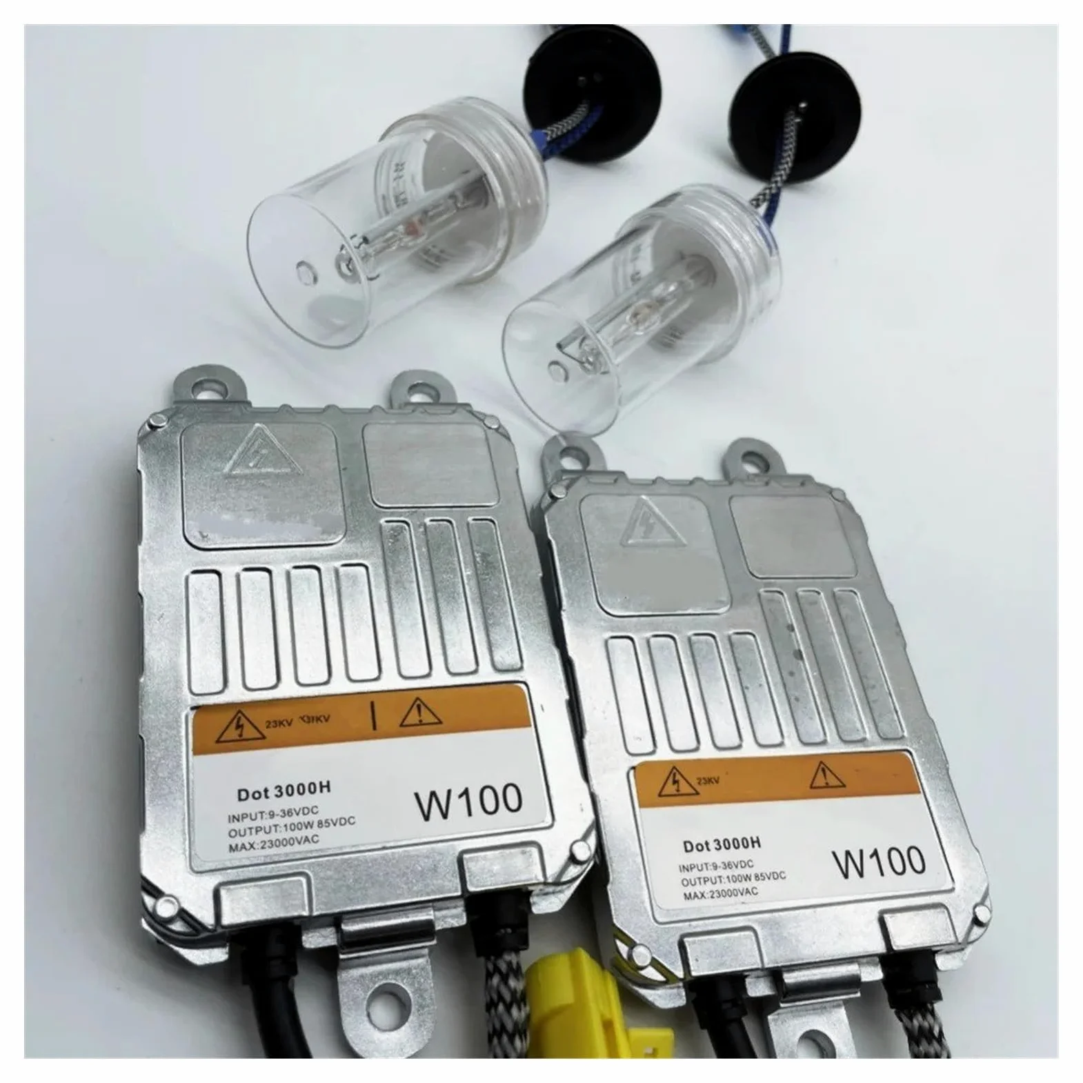 12V 24V 100W Kit De Balasto HID Xenon Bombilla Luz Coche H1 H3 H7 H11 9005 9006 4300k 6000k 8000k Lámpara Faro Automático Balasto De Xenón(8000K,H7)