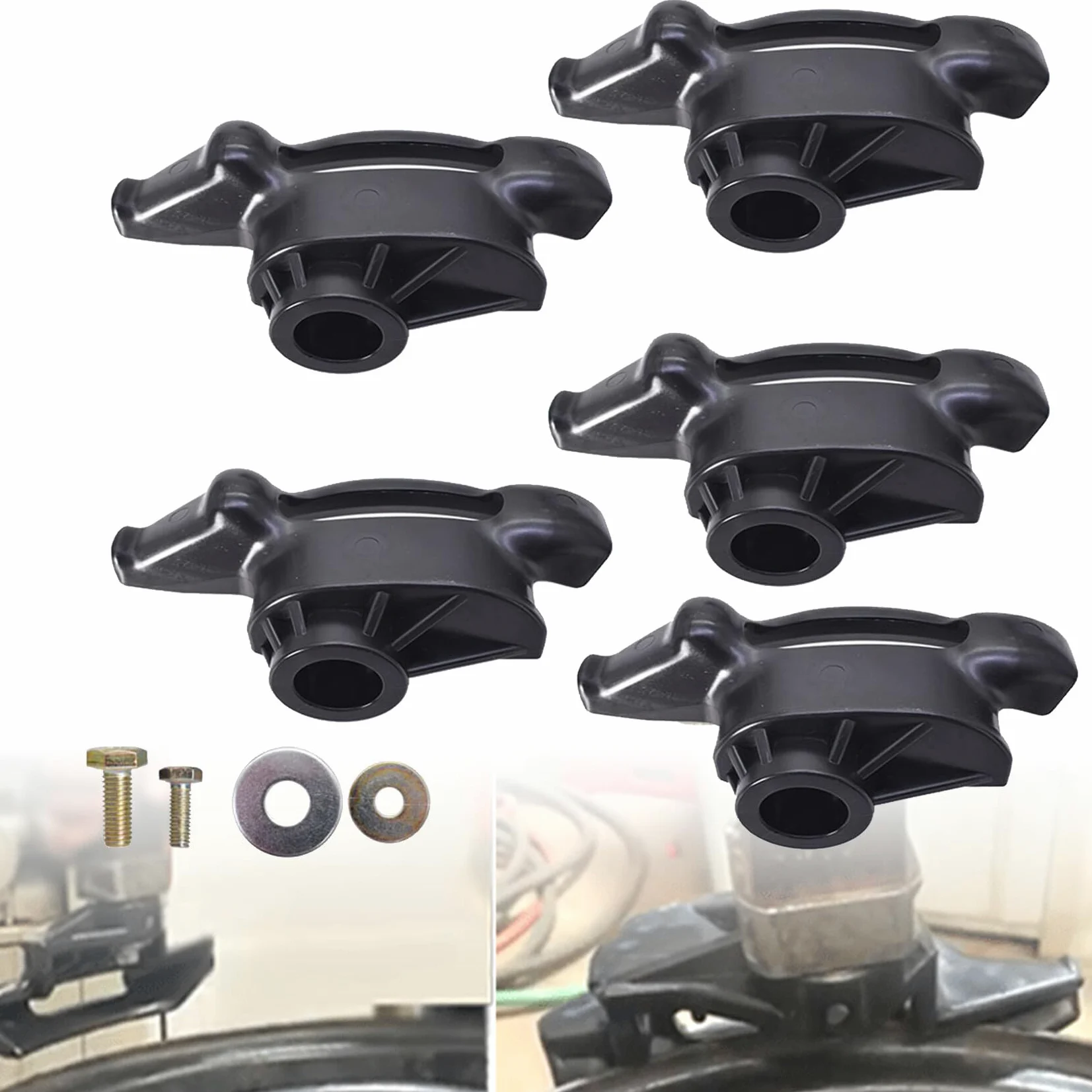 8182960 183061 - Juego de 5 cambiadores de neumáticos con cabeza de pato, herramienta de instalación y extracción de cabezal de repuesto para abrigos modelos 50 60 70 nailon plástico
