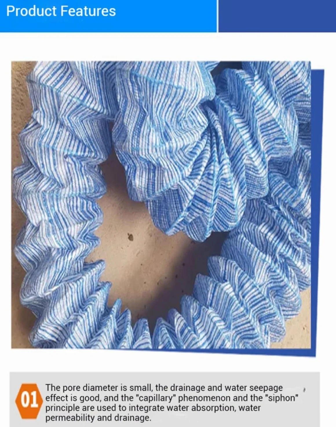 Tubos de Drenaje de PVC Tuberías de Drenaje Perforadas, Ideales for una gestión eficiente del Drenaje en zanjas de Drenaje subterráneas(8m/26.2ft)