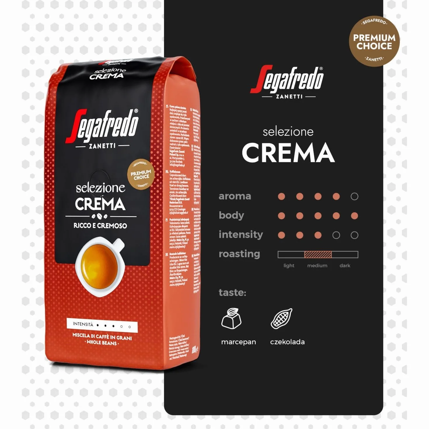 Segafredo Selezione Crema koffiebonen 1 kilo