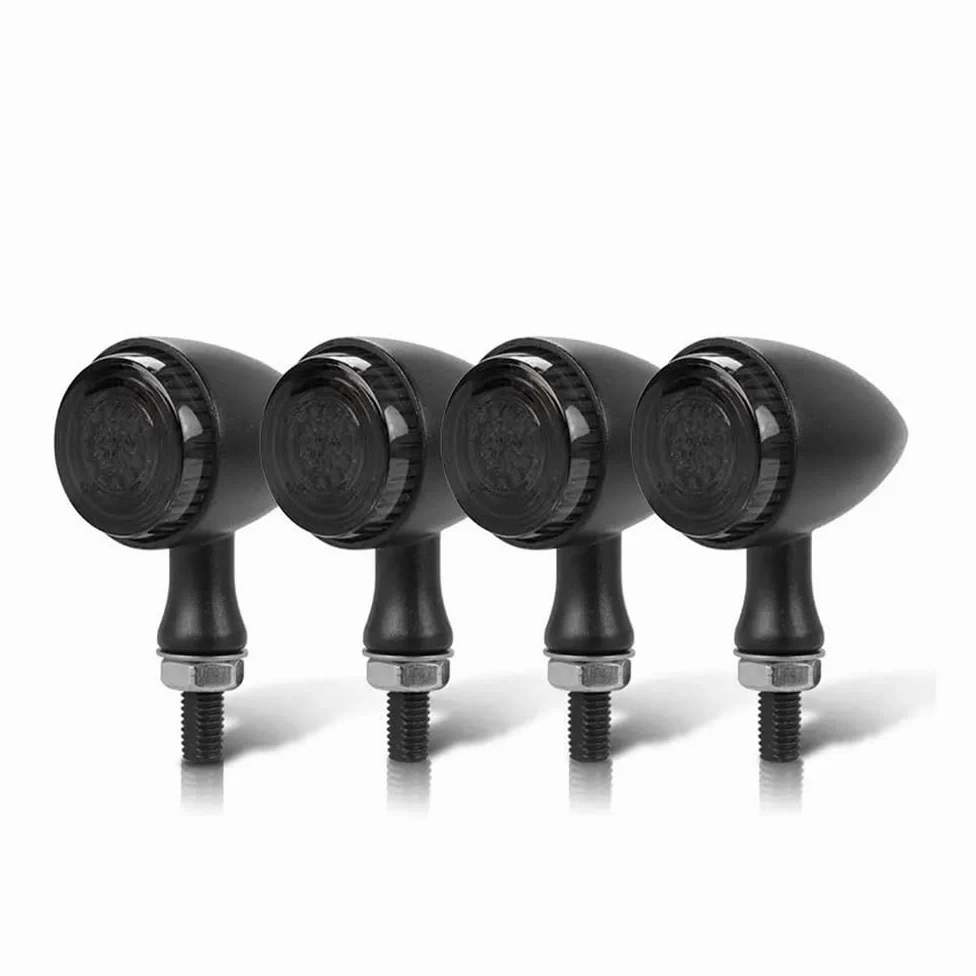 Luces Señal Giro Luz LED De Señal Giro Para Motocicleta Metal | Luz LED De Señal Giro Para Motocicleta Metal 10mm, Lámpara Intermitente Tipo Bala, Luces Led Modo Clignotants Para Moto