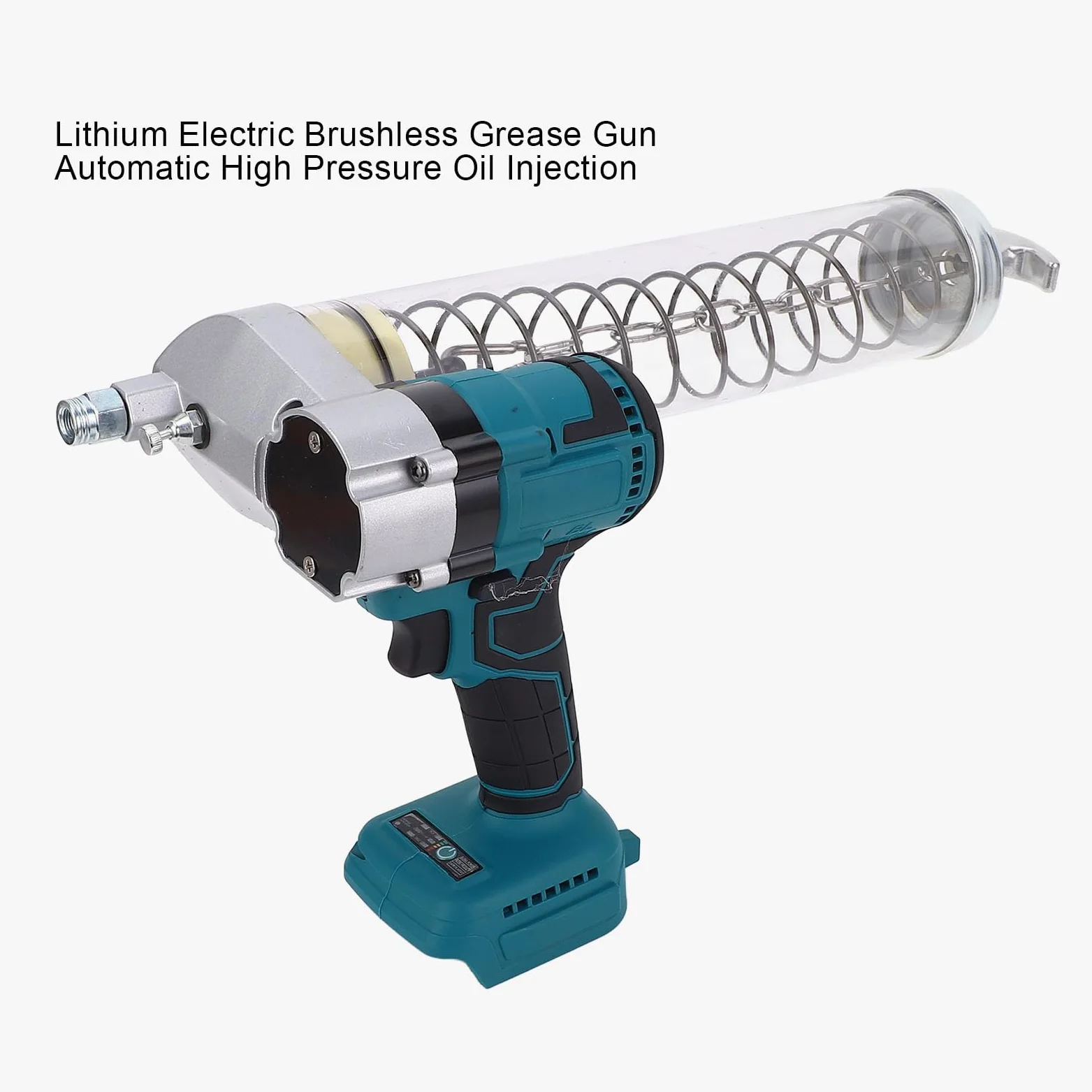 Fafeicy Pistola Engrasadora Inalámbrica de Alta Presión de 12000 PSI con Luz LED y Gatillo de Velocidad Variable para Batería de Litio Serie B de 18 V