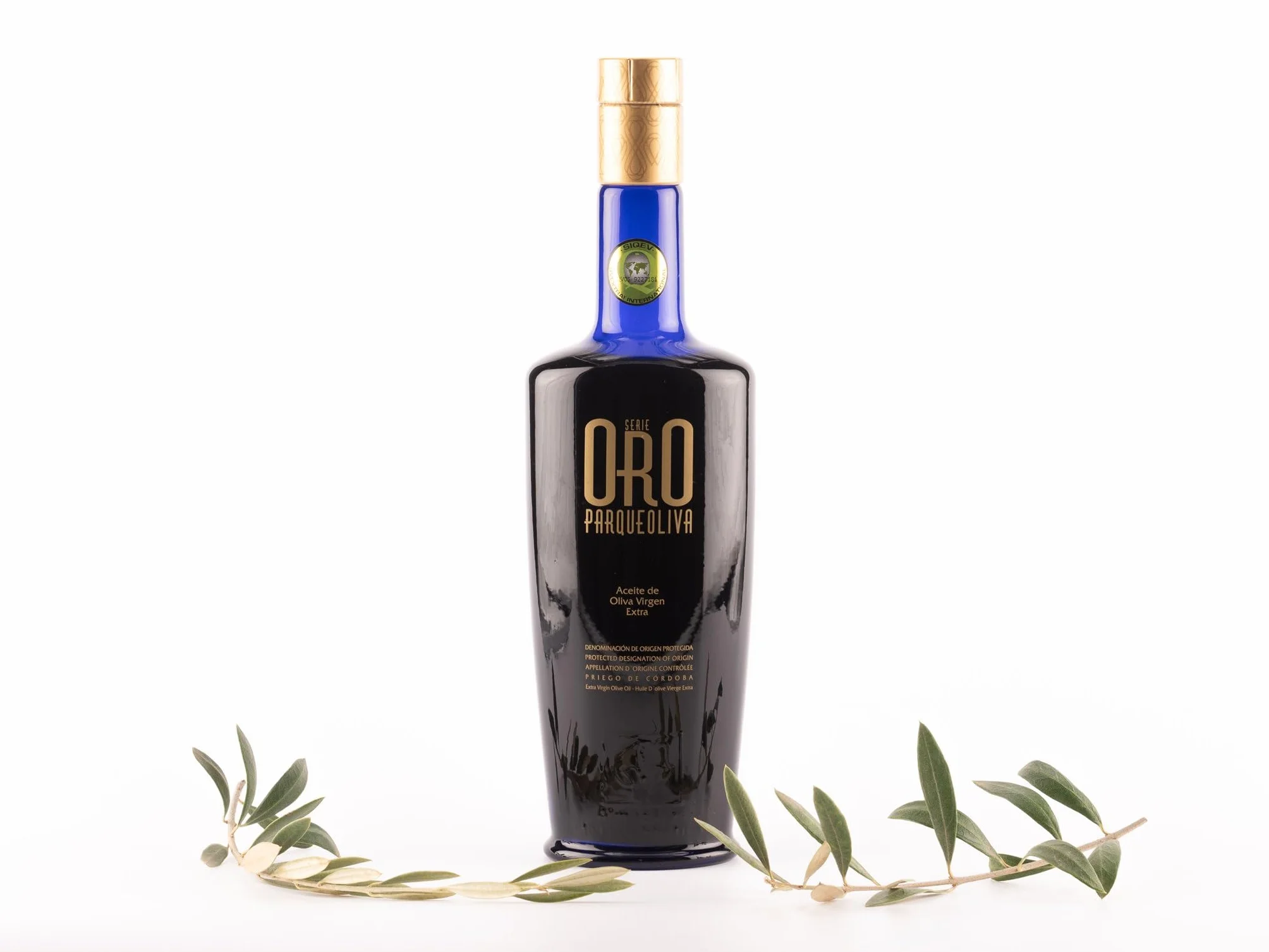 PARQUEOLIVA SERIE ORO Aceite de Oliva Virgen Extra 500 ml DOP Priego de Córdoba Sabor Intenso