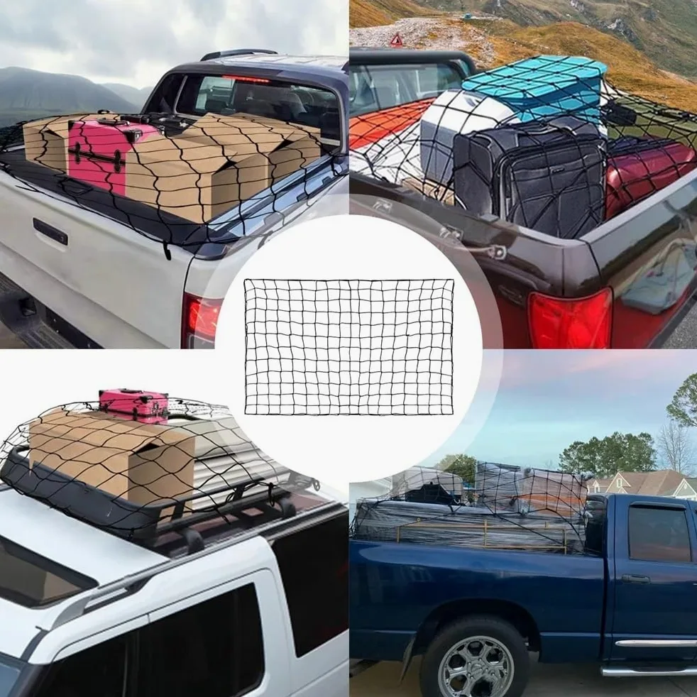 Red Maletero Coche Red Elástica De Carga para Caja Camioneta Y para Techo SUV para Viajes
