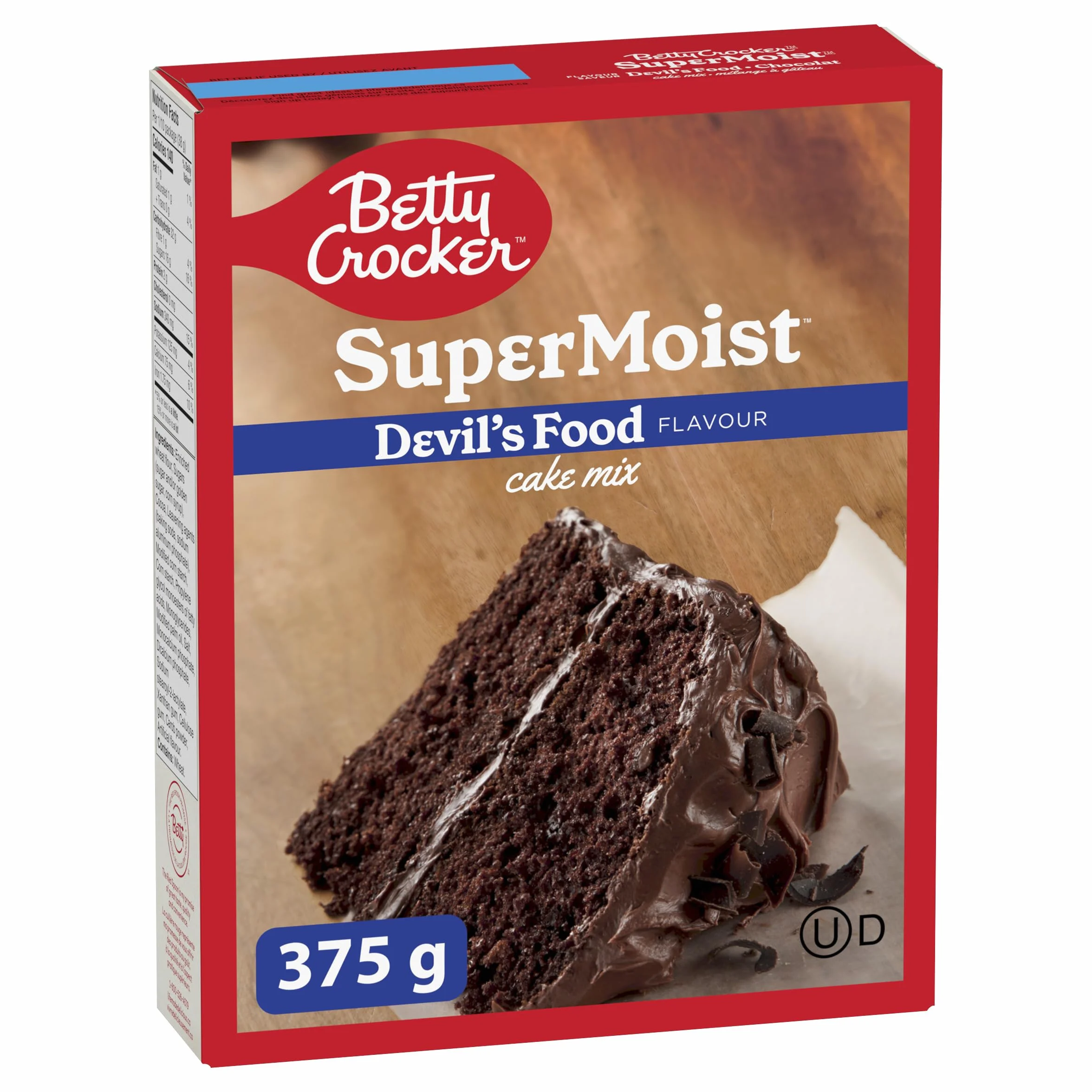 BETTY CROCKER Mezcla para tartas chocolate súper húmedo 375g