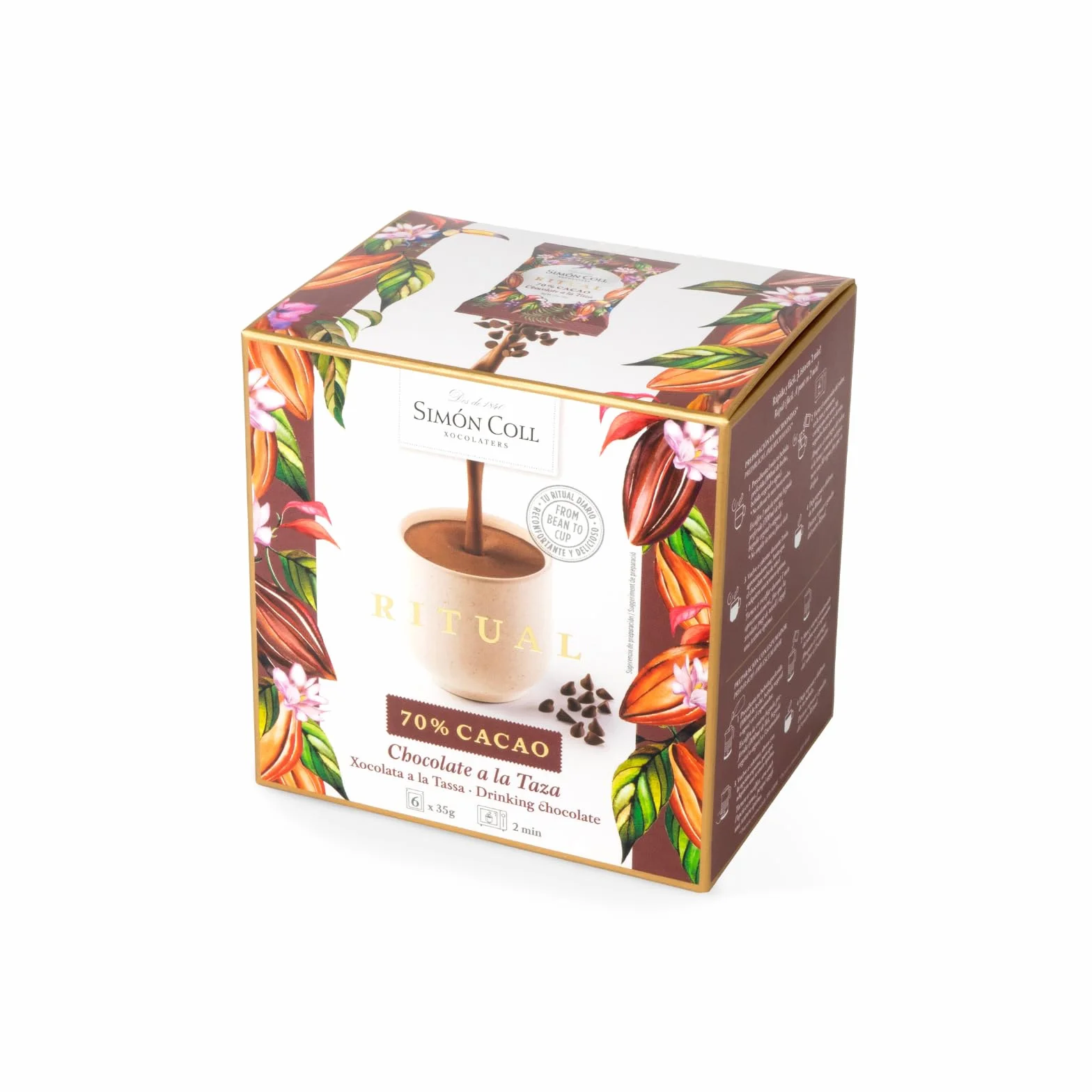 Simón Coll Chocolate a la taza RITUAL 70% 210g
