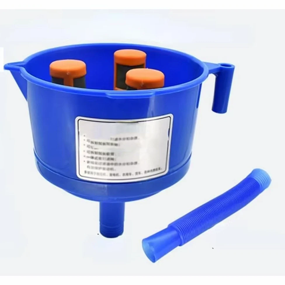 Embudo separador de aceite y agua con elementos filtrantes multietapa: ideal for la filtración de gasolina y queroseno.(Three filter element)