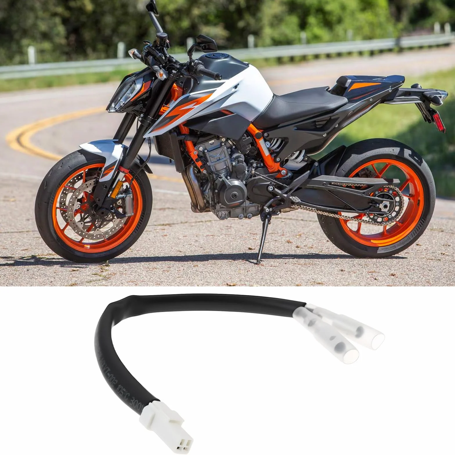2 Conectores Adaptadores de Cable para Intermitentes LED Mini Compatible con Ducati KTM MV Agusta 2021 890 Chasis