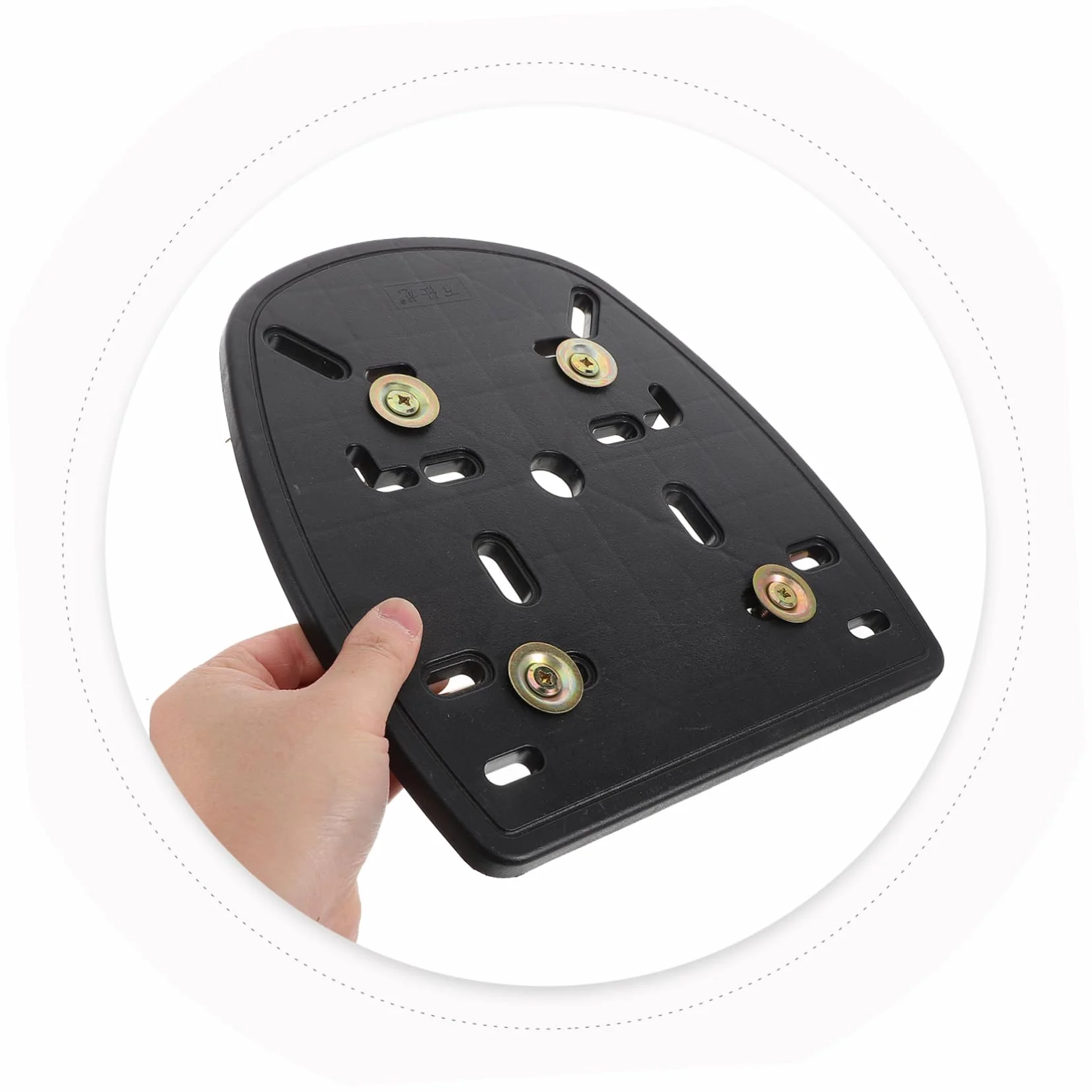Placa Base Tornillos Fijos para para Caja Trasera de Motocicleta Diseño Reforzado y Tiras Antideslizantes Soporte Resistente y Seguro