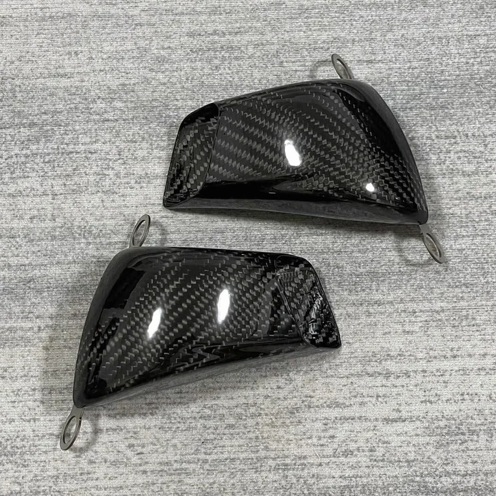 Conducto de aire Ajuste para Yamaha YZF-R7 pinza de fibra de carbono cubierta del radiador conductos de aire freno refrigeración accesorio del disipador de calor Enfriador de pinza de freno(Gloss)