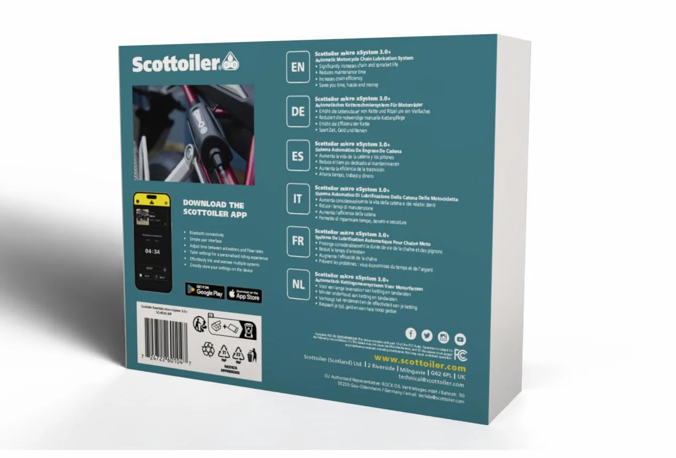 Scottoiler Micro xSystem 3.0+ - Engrasador automático de Cadena