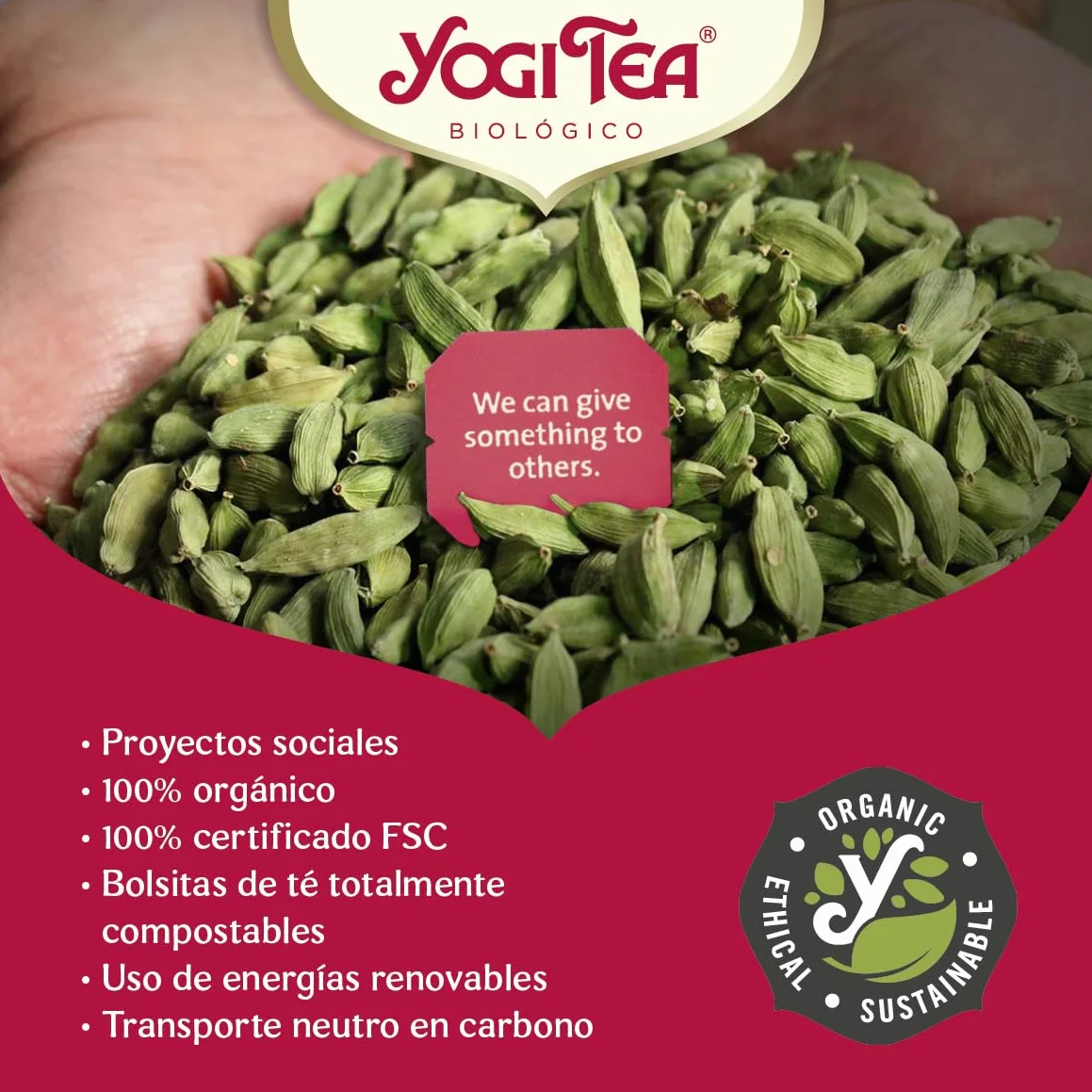 Yogi Tea Digestión Infusión Ayurvédica Cardamomo Hinojo Jengibre Sin Cafeína Pack 3x17 bolsitas