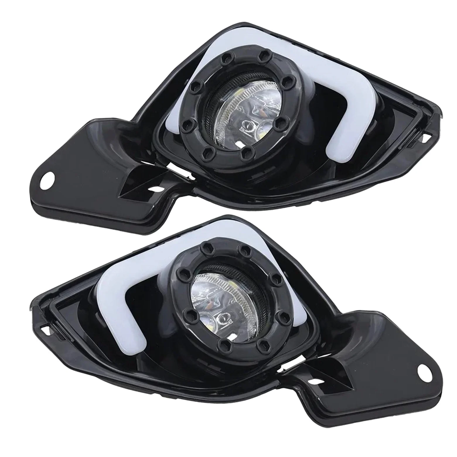Antiniebla Delantero Para TOYOTA Para HIACE Para COMMUTER 2014 2015 2016 Luces Diurnas LED DRL Conjunto De Faros Antiniebla Luces Diurnas Señal De Giro Faro Antiniebla Delantero