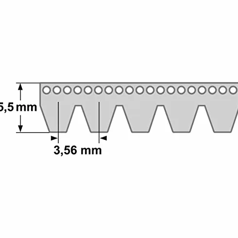 Correa trapezoidal 10 PK 2145 mm/844 K