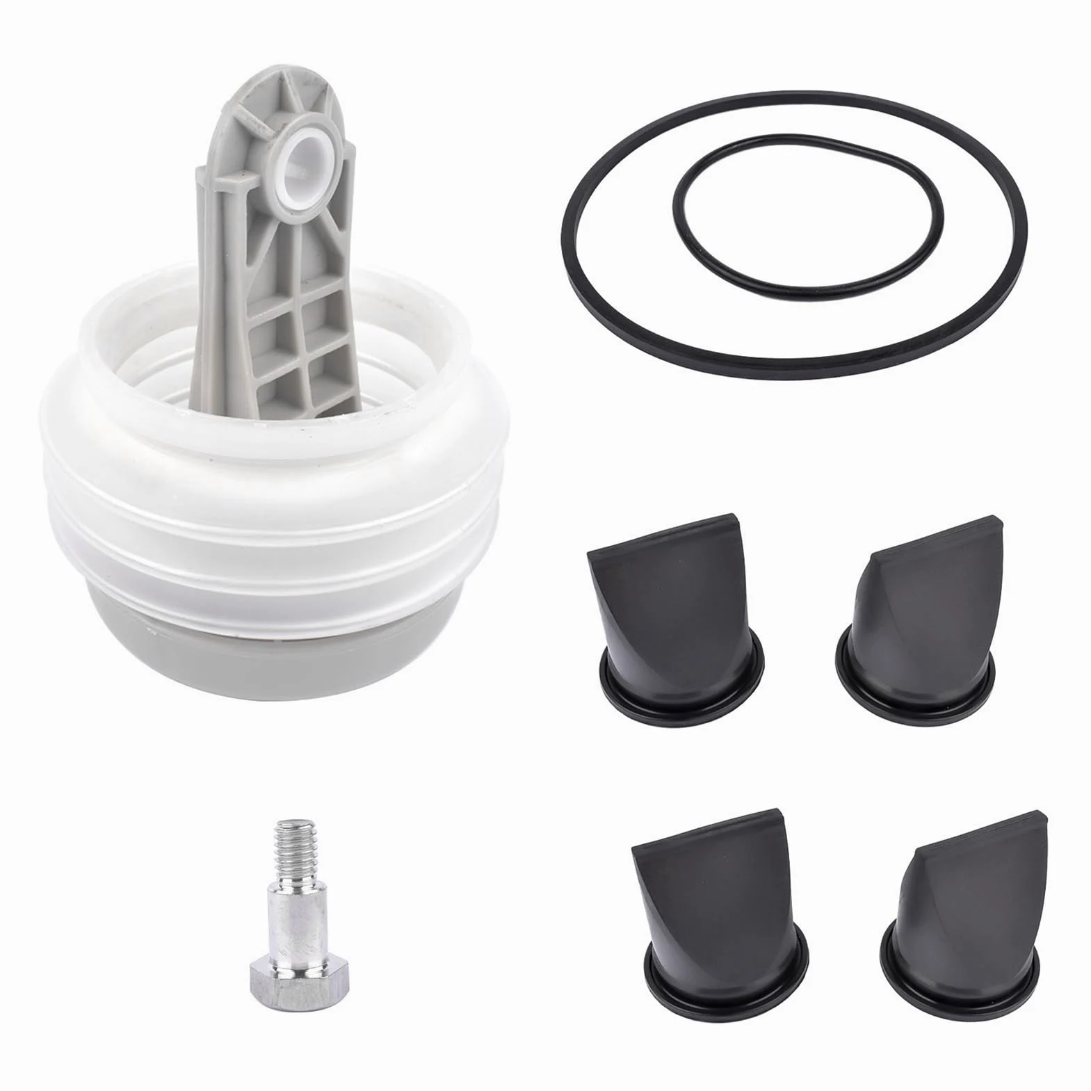 AMONIDA Kit de Fuelle de Bomba, Juego de Juntas Tóricas de Válvula de Pico de Pato de 1,5 Pulgadas, Repuesto con Bomba de Fuelle y Tornillos, para Aspiradora Serie S T J VG