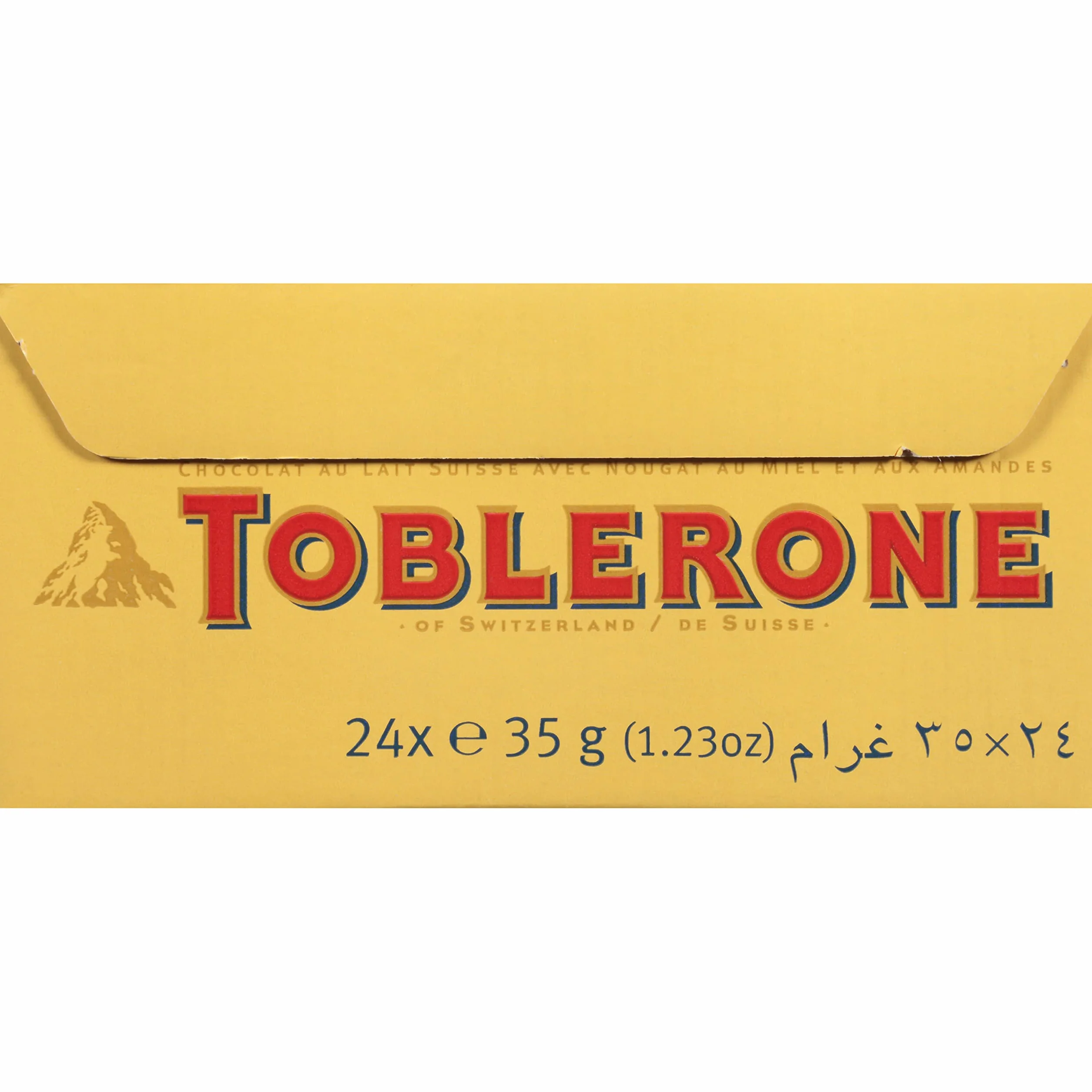 Toblerone Milk Chocolate 1.23 Ounce Pack of 24