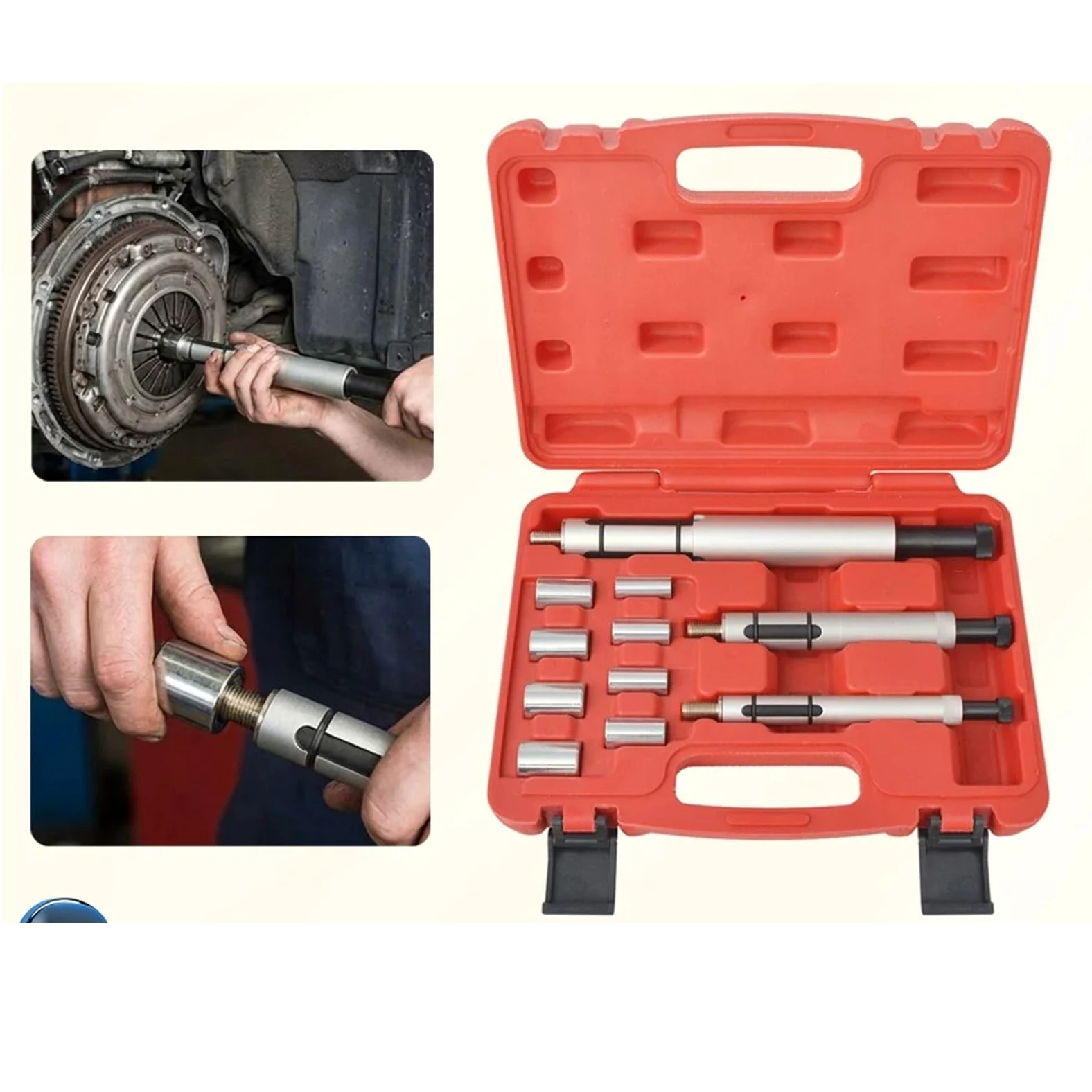 Eje centrado Embrague Herramienta Calibración Embrague Coche 11 Piezas 12-20 Mm Kit Alineación Eje Centrado Pasador Centrado Juego Reemplazo Transmisión Cojinete Mano