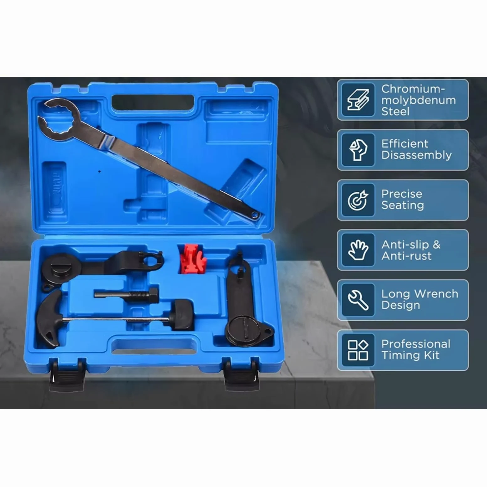 EA211 Juego Herramientas Ajuste Correa Distribución Motor Herramientas 1.0 MPI 3 Cilindros T10476 Compatible con Skoda para Octavia III 2010 2011 2012 2013 2014 2015 Kit Calado Distribucion