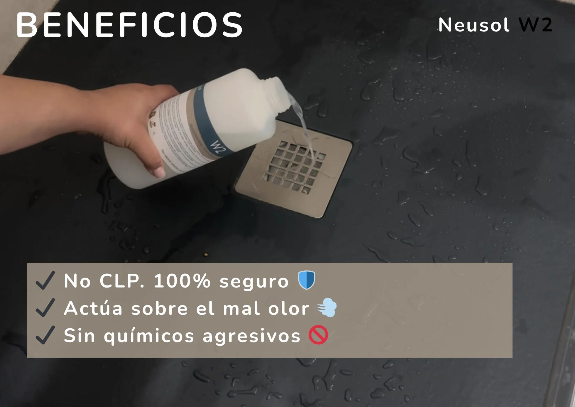 W2 1L Eliminador de olores Tuberías bajantes desagües canalizaciones Fosa séptica Depuradora Autocaravana Aguas negras y grises Antiolor Quita olor y molestias (Actual, 1000, Millilitros)