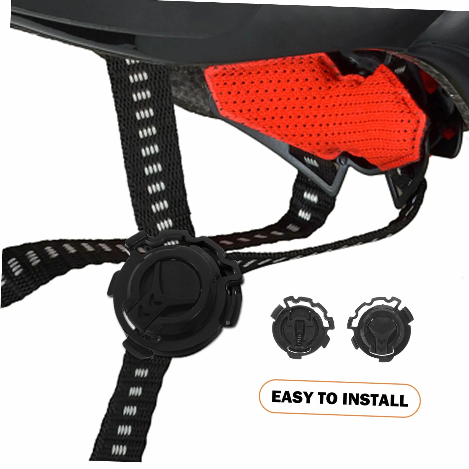 Hebillas de Bloqueo en Color Negro para Visera de Casco de Moto para Mejorar la Seguridad y Fijación del Casco Accesorio de Plástico Resistente 4 Pares