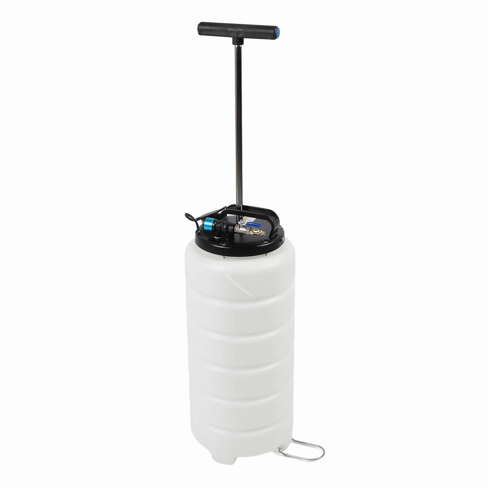 RiToEasysports Bomba Extractora de Aceite 15L Bomba de de Aceite Manual y Neumática ABS con 2 Tubos Largos 40 a 170 PSI para Autos Motocicletas Barcos Cortacéspedes Extracción de Líquidos