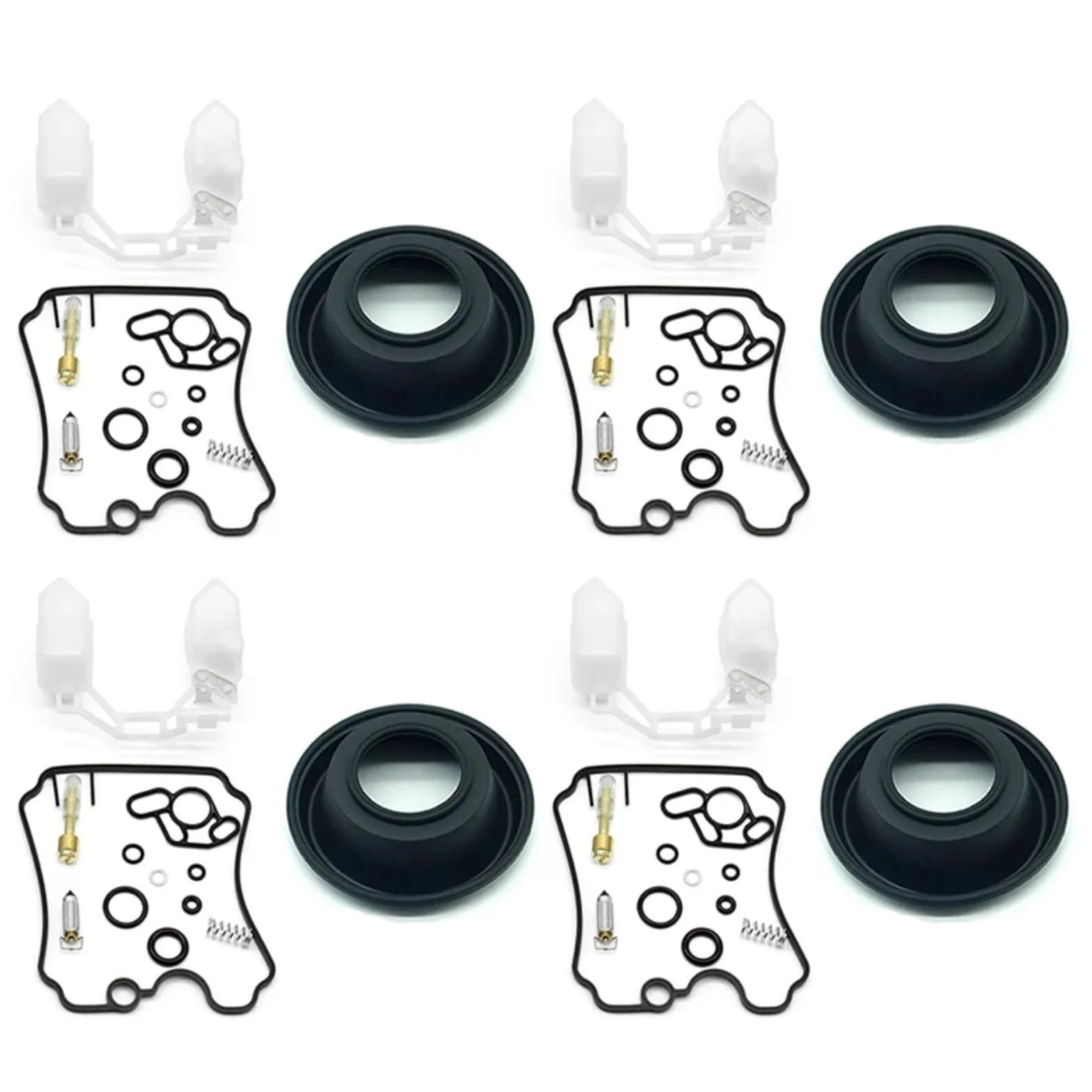 Kit Carburador Repuesto Kit Reparación Carburador Motocicleta Para Yamaha Para YZF750R 1993-1996 1997 1998 Membrana De Diafragma De Vacío Flotador Vavle Pieza De Carburador(D Set)