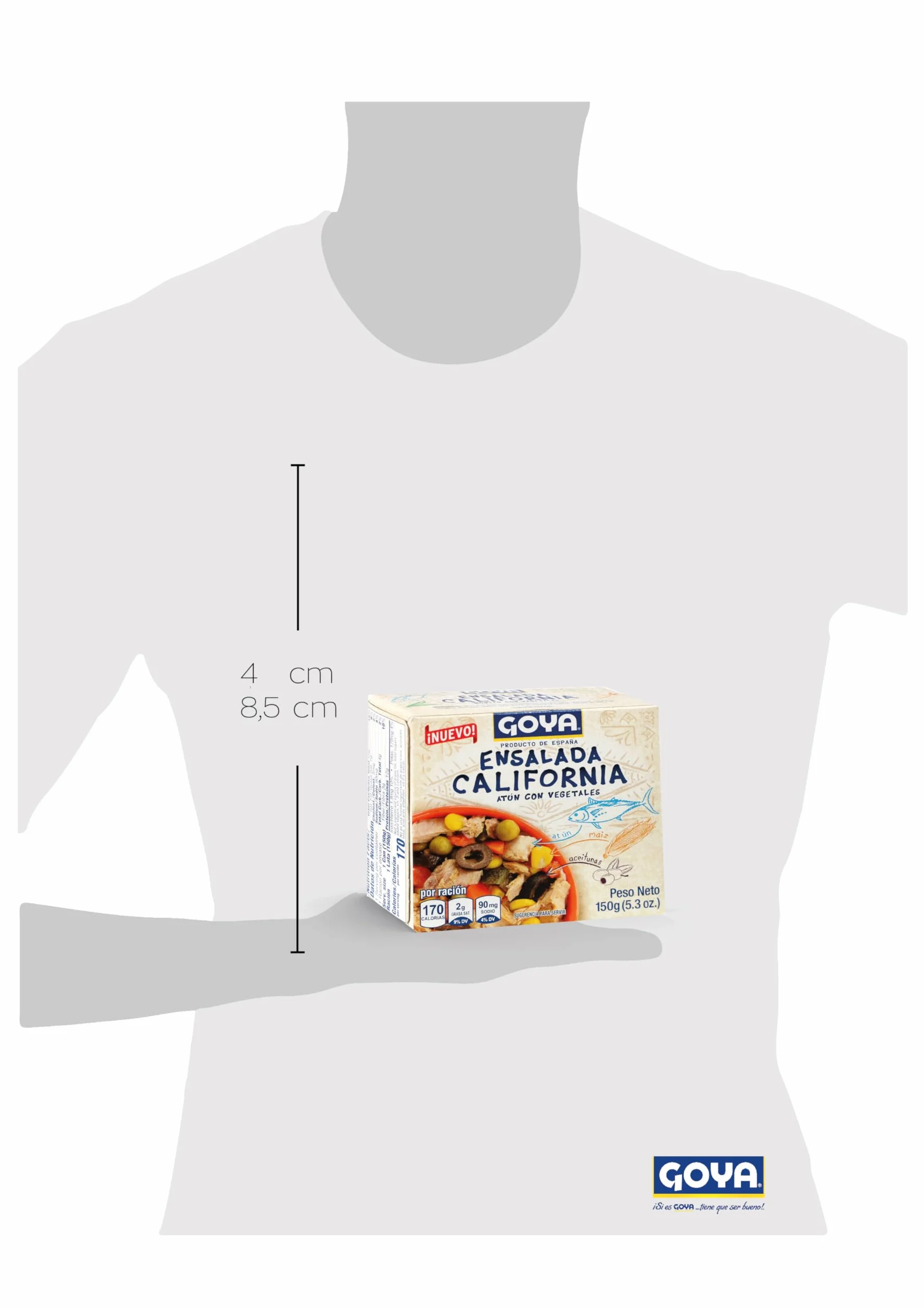 Goya Ensalada de Atún California 150g con Maíz y Aceitunas Negras