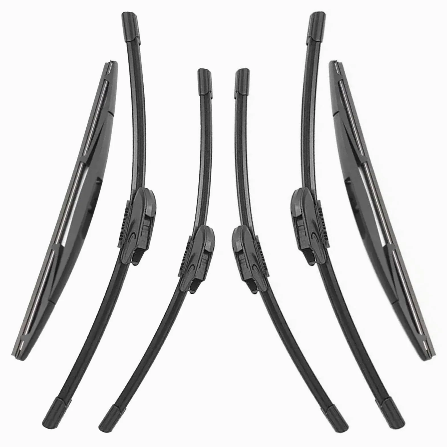 Juego Escobillas Limpiaparabrisas Compatible Con Nissan Para Pathfinder R51 2005-2012 Piezas Recambio Ventana Trasera Delantera Limpiaparabrisas coche