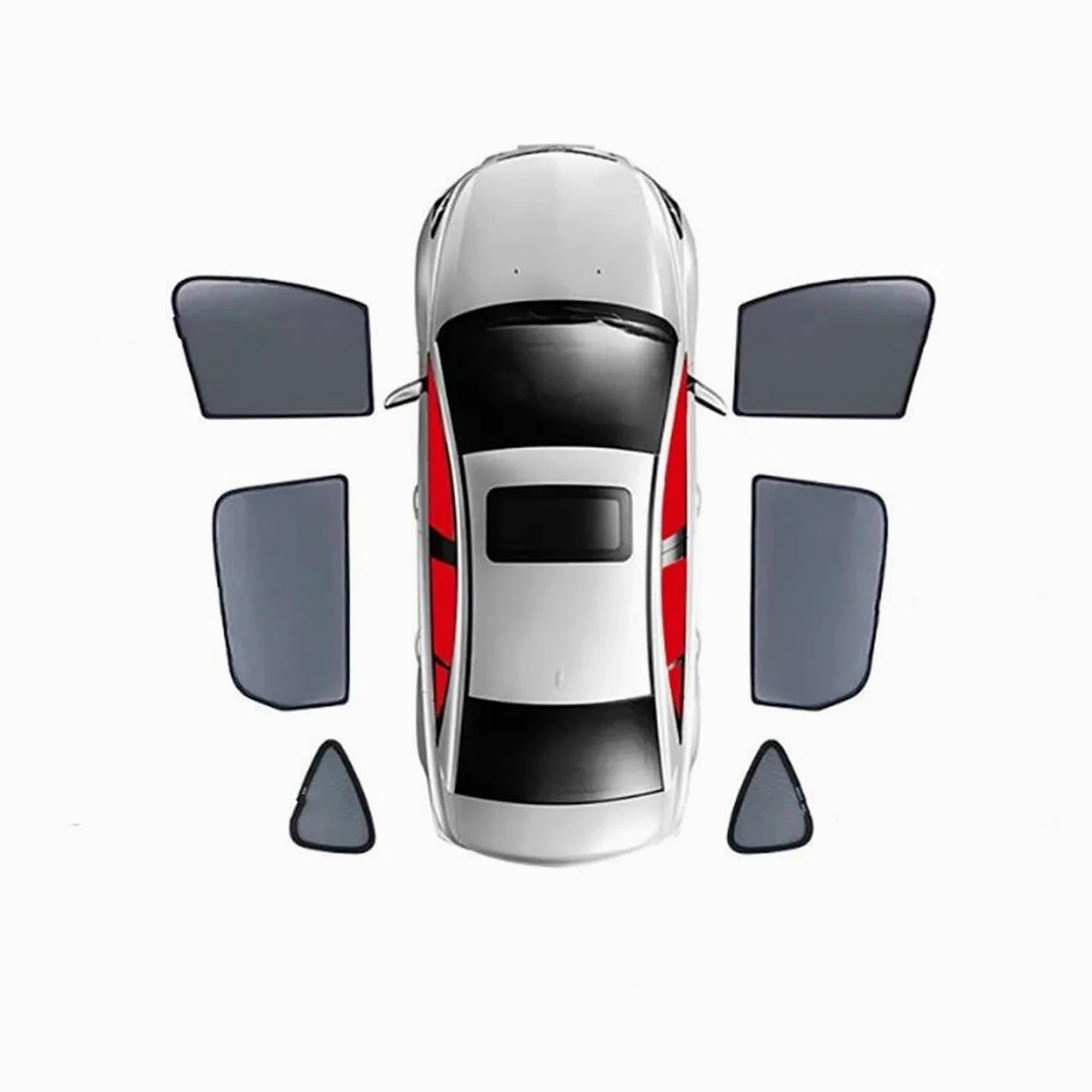 Parasol Magnético Coche para Jeep para Grand Cherokee WK2 (2011-2020), para Parabrisas Delantero, Ventana Trasera Parasol Luna Coche Reflectante