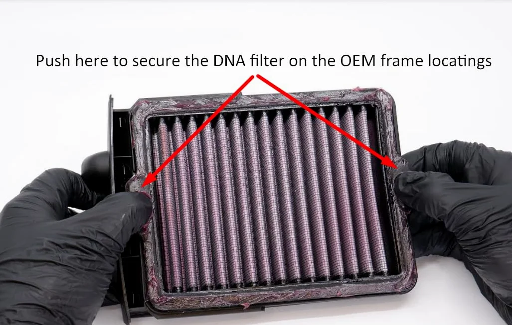 DNA Filtro de Aire de Alto Rendimiento Compatible con Kove 800 X Pro (24-25) con sello EVA, eficiencia de filtrado del 98-99% y flujo de aire aumentado en 61,80% PN: P-KV8E24-01