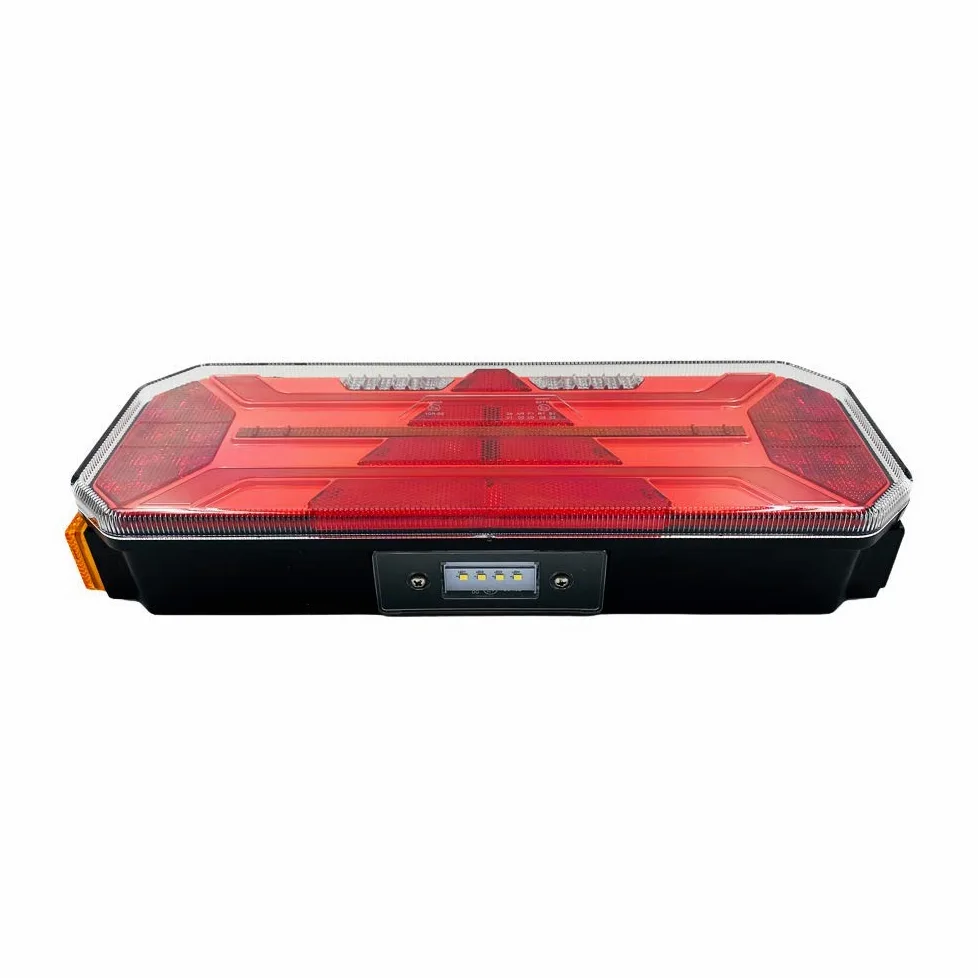 PILOTO LED 7 FUNCIONES TRIÁNGULO INTEGRADO INTERMITENTE DINÁMICO CON LUZ MATRÍCULA 12V 24V HOMOLOGADO (LadoIzquierdo)