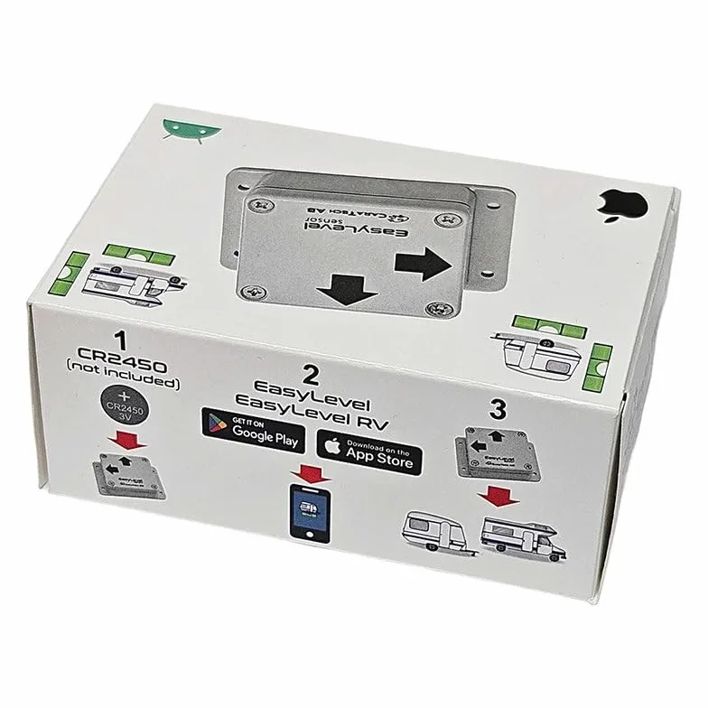 CaraTech EasyLevel Nivel digital con aplicación para autocaravana remolque