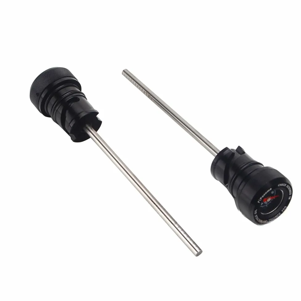 Tanque Aceite Varilla para Softail 2018-2021 para Breakout para Deluxe para Boy para Heritage para Low Varill Nivel Motor Tapón Llenado Aceite Temperatura Depósito