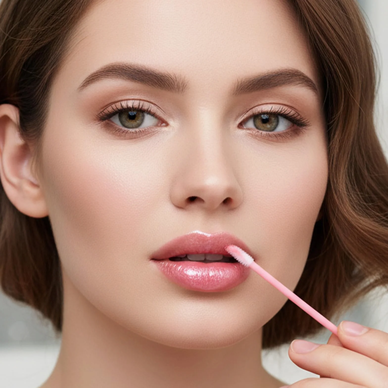 Pinceles Desechables para Labios 400 Piezas Multifuncionales Aplicador Portátil