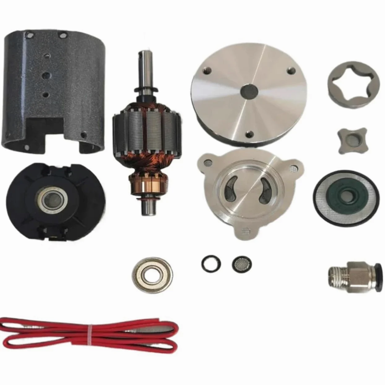 Bomba de trasvase eléctrica de Aceite de 2,0 l/min. Apta for Aceite de Motor, Aceite hidráulico y Fluido lubricante. 12 V CC. Bajo Nivel de Ruido.