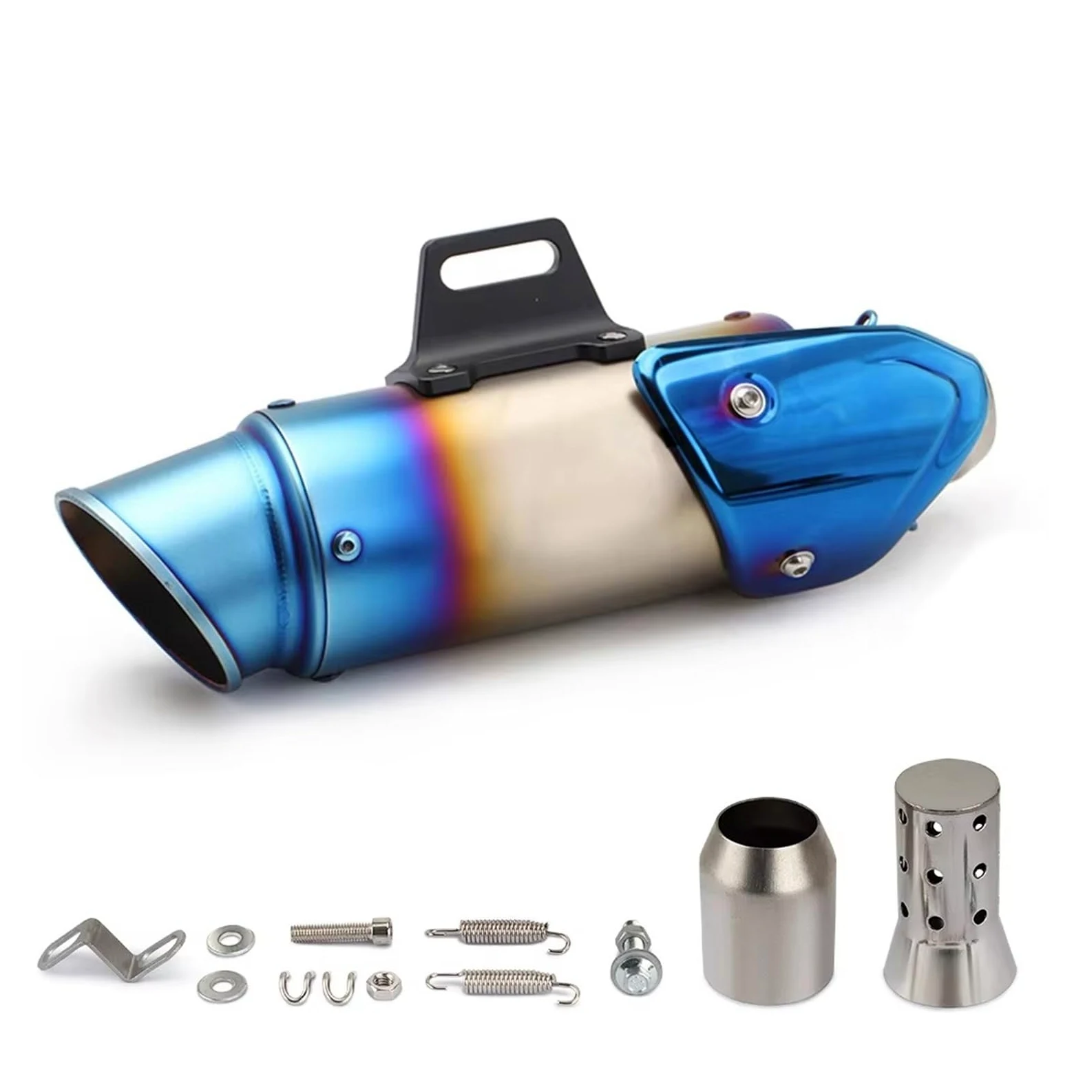 silencioso escape moto Para R125 Para MT15 Para NINJA250 GSXS125 | Para GPR150 Para CBR150R Para TNT125 Silenciador escape universal para motocicleta 51 mm con cubierta y DB Killer(C)