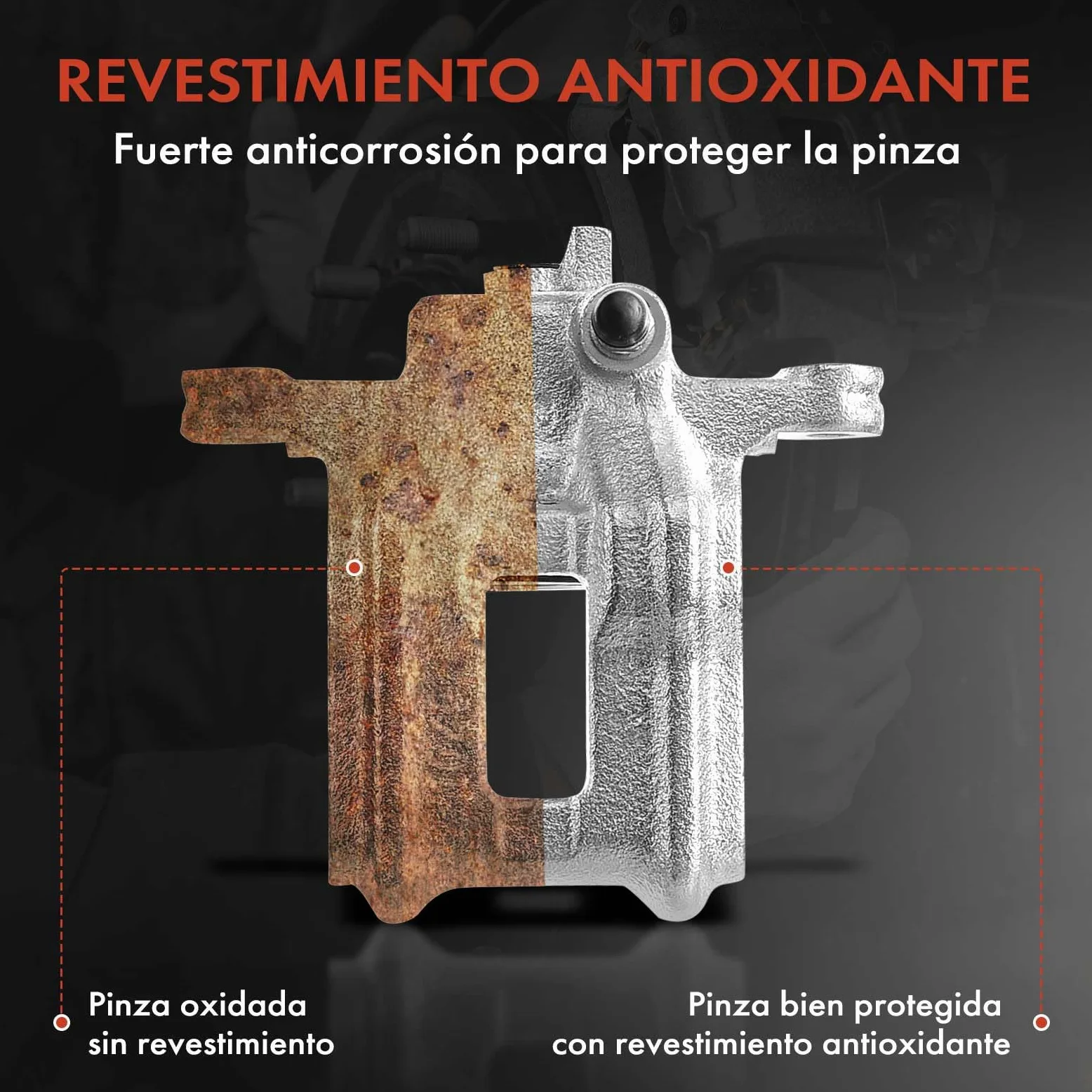 Frankberg Pinza de freno 0004217381 | Compatible con: Clase A W176, Clase B W242 W246, CLA Coupé C117, Clase GLA X156