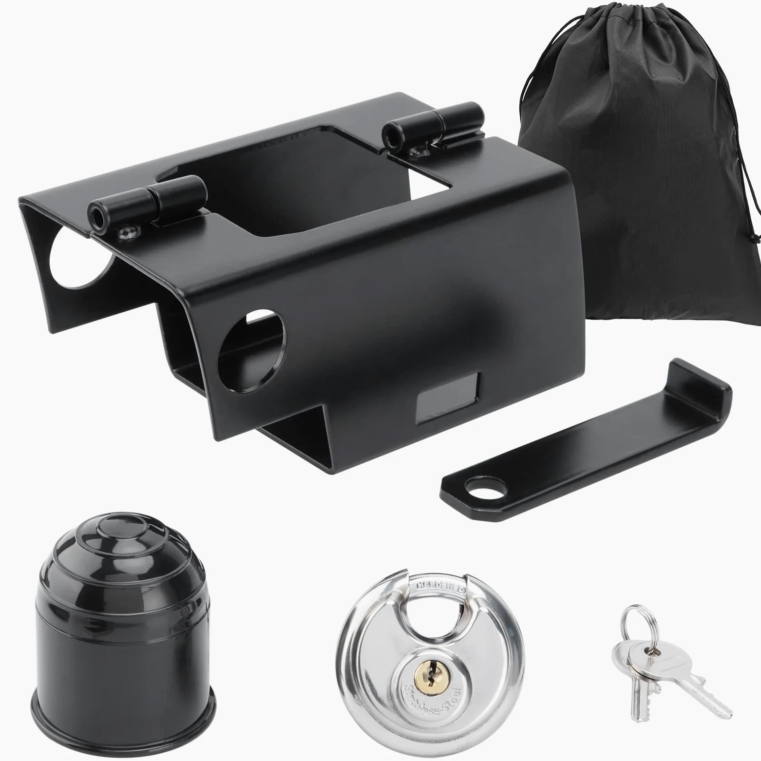 Enganche de Remolque, Candado de remolque, Candados para Enganches de Remolque, con tapa y bolsa