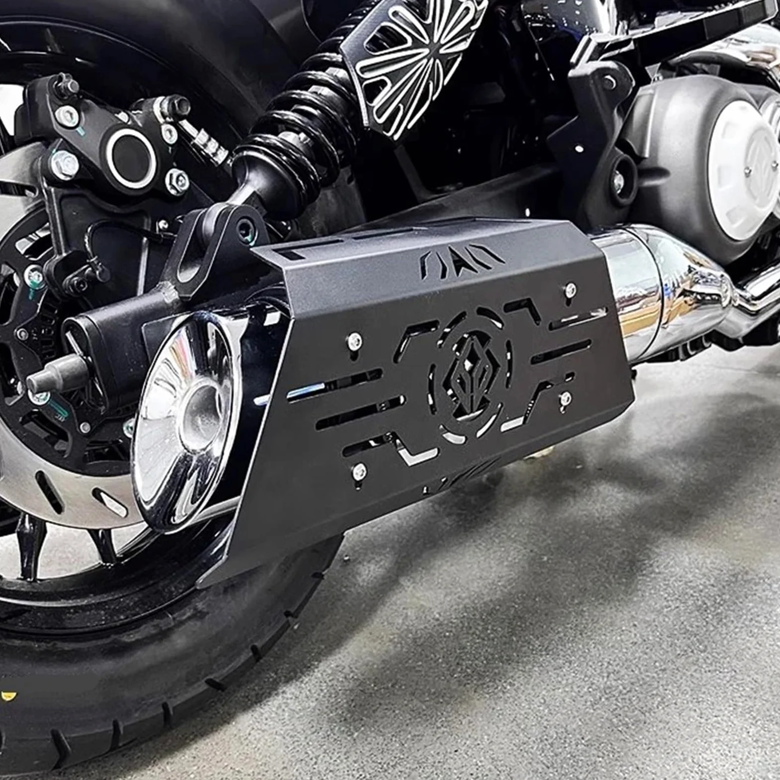 Deflectores de Calor para Escape Protector de Escape térmico para Motocicletas Kawasaki Eliminator 500 SE, 500SE, 450 y 400. Protector térmico de Escape