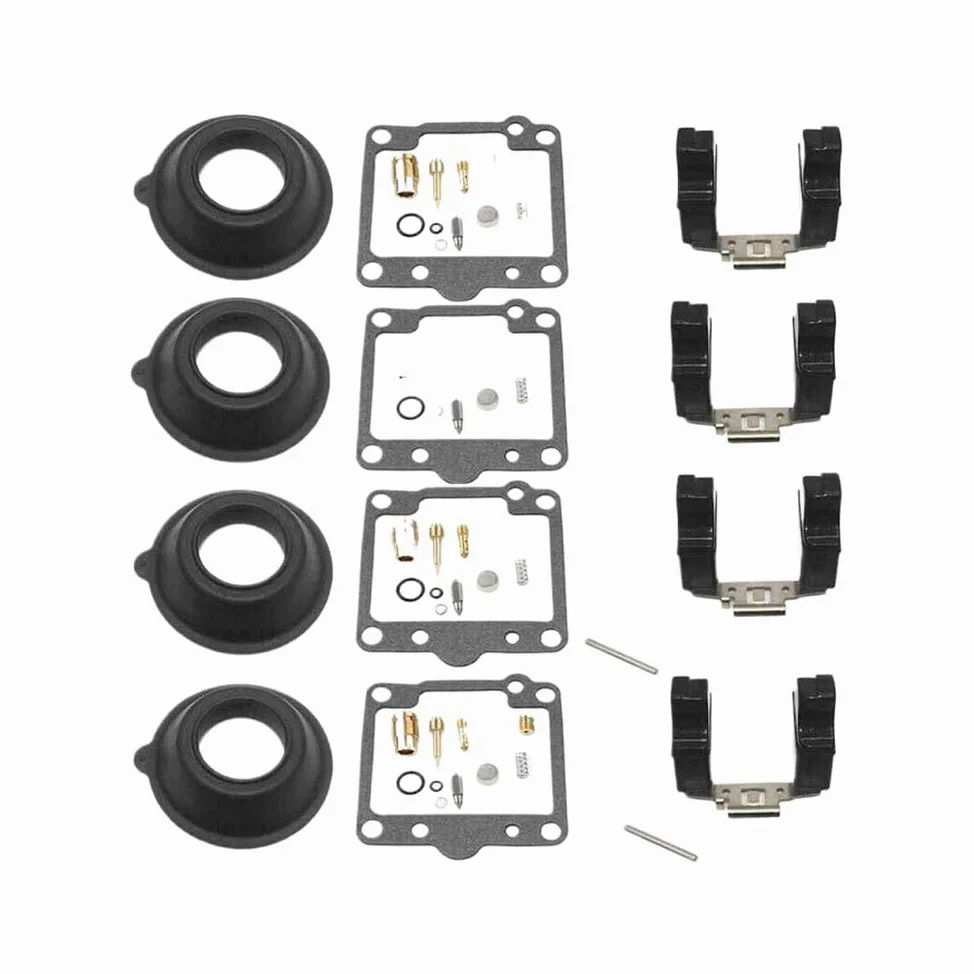 4 juegos GS550E L GS550M GS550T GS 550 de reparación de carburador de | Repair | Compatible con los GS550E y GS550L de 1980 a 1982.