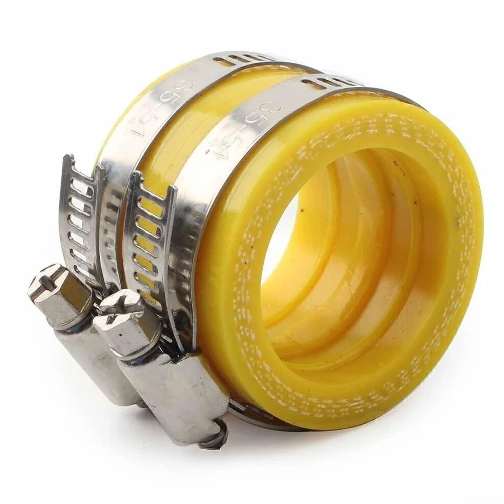Colector de admisión de carburador a filtro de aire de 28 mm y 30 mm, adaptador de goma amarilla para PWK GZ OKO ZSDTRP, compatible con ATV Scooter Dirt para bicicleta