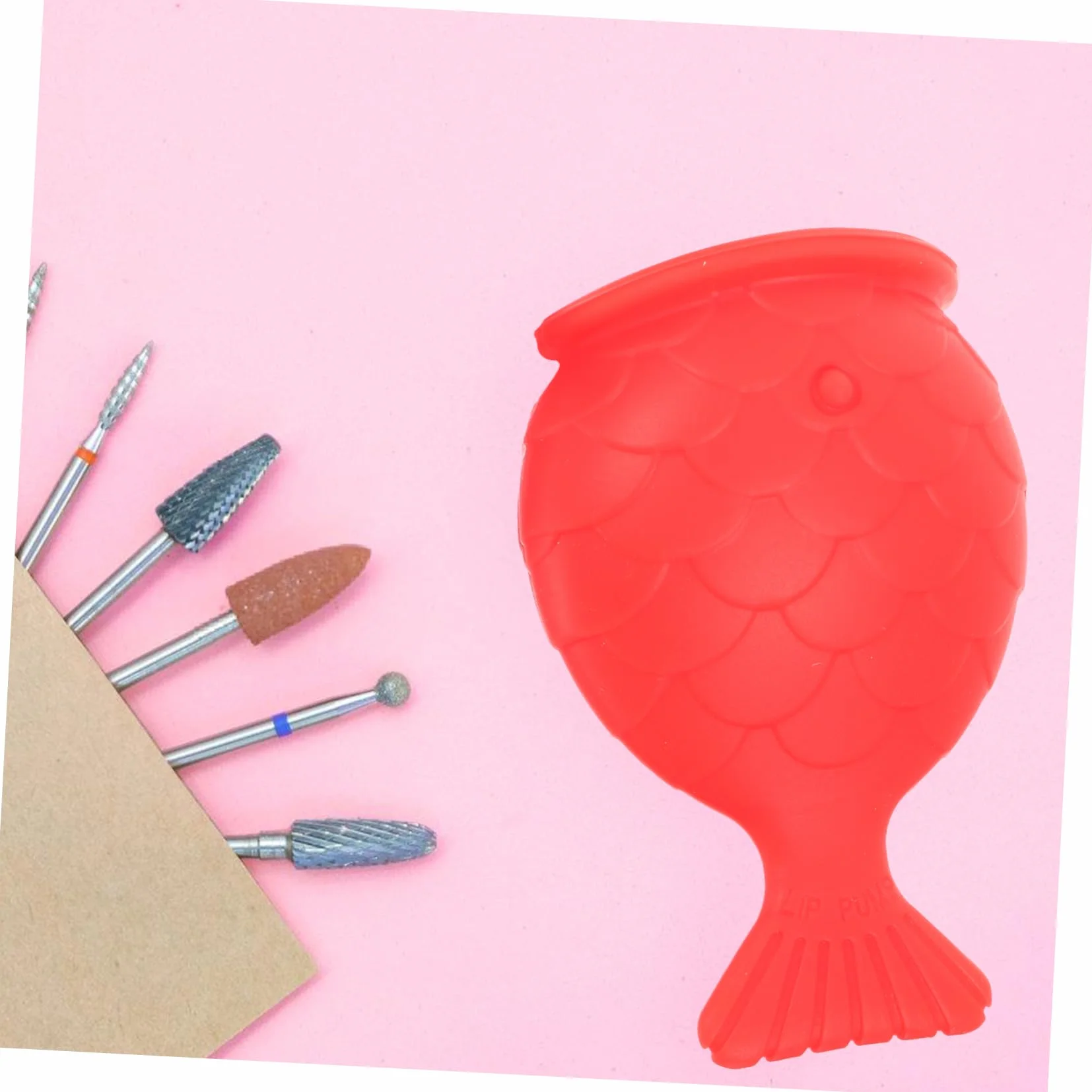 Potenciador de Labios de Silicona Reutilizable Diseño Pez Aumentar Volumen
