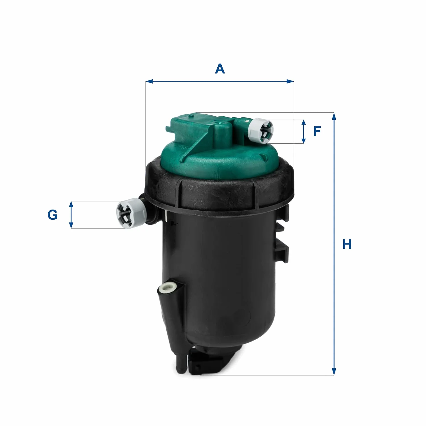 UFI Filters, Filtro Gasoil 55.181.00, Filtro de Combustible Diésel de Recambio, Apto para Coches, Apto para Modelos Fiat y Lancia