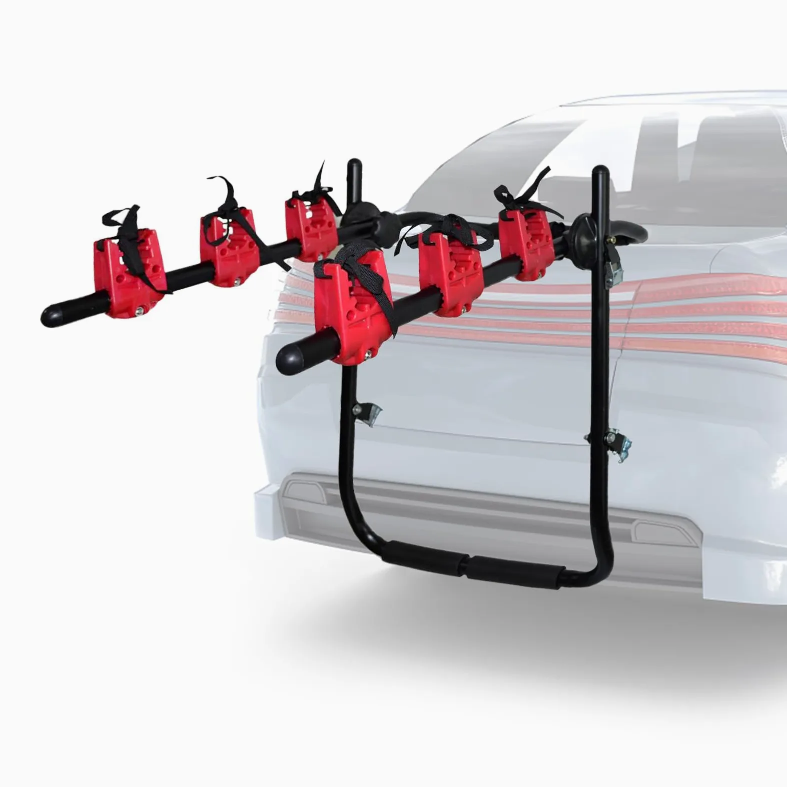 Portabicicletas para Montaje en Maletero, Soporte para 3 Bicicletas, portaequipajes Trasero para Coche de Alta Resistencia, Compatible con Camiones, SUV, minivans