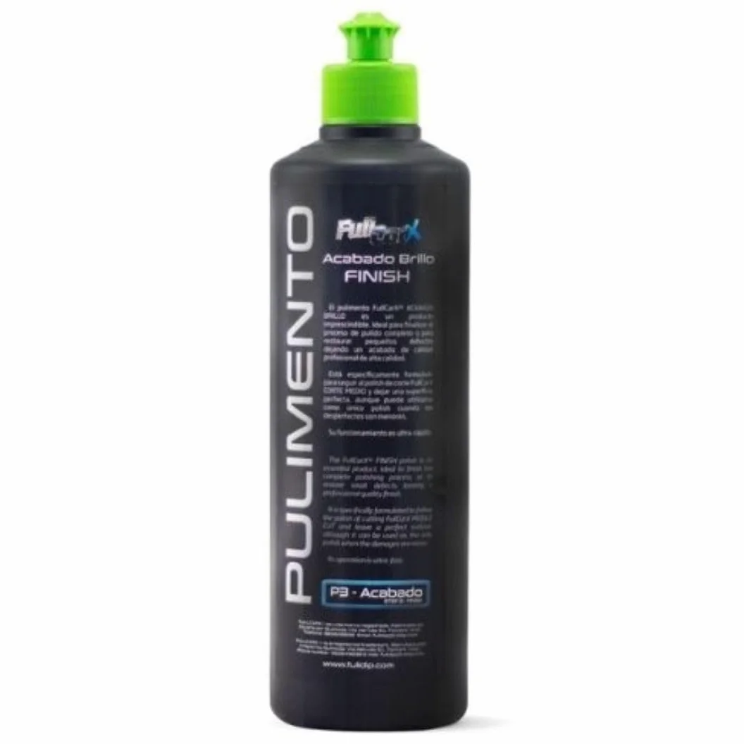 AutoFullCar - Kit Pulido Coche - Pack x3 Pulimentos FullCarX - Alto Corte, Corte Medio-Rápido y Acabado Brillo - 500 ml. Unidad