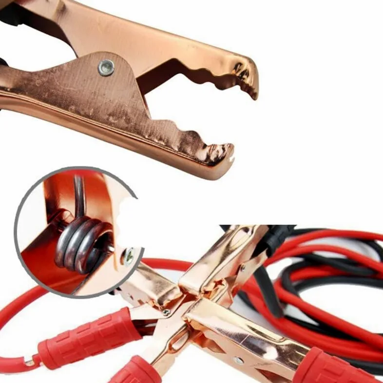 1.6/2 Metros 500A Cable de Refuerzo de Carga de energía para automóvil Abrazadera de cocodrilo Cables de Puente de batería Accesorios de Emergencia para automóvil Piezas de automóvil (Color : 3.0) (