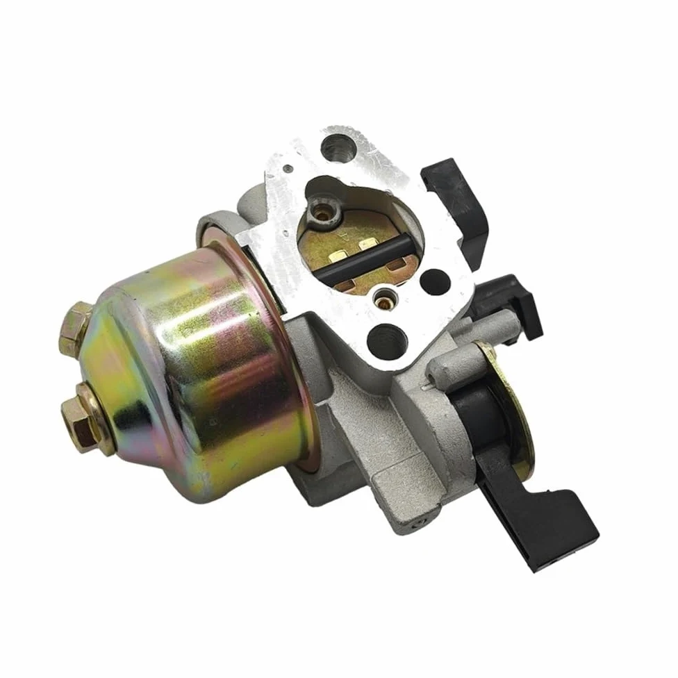 Piezas de reparación Juego de carburador con aislante de línea de combustible, espaciador y junta compatible con motores de cortacésped de 4 tiempos GX200 y GX160.