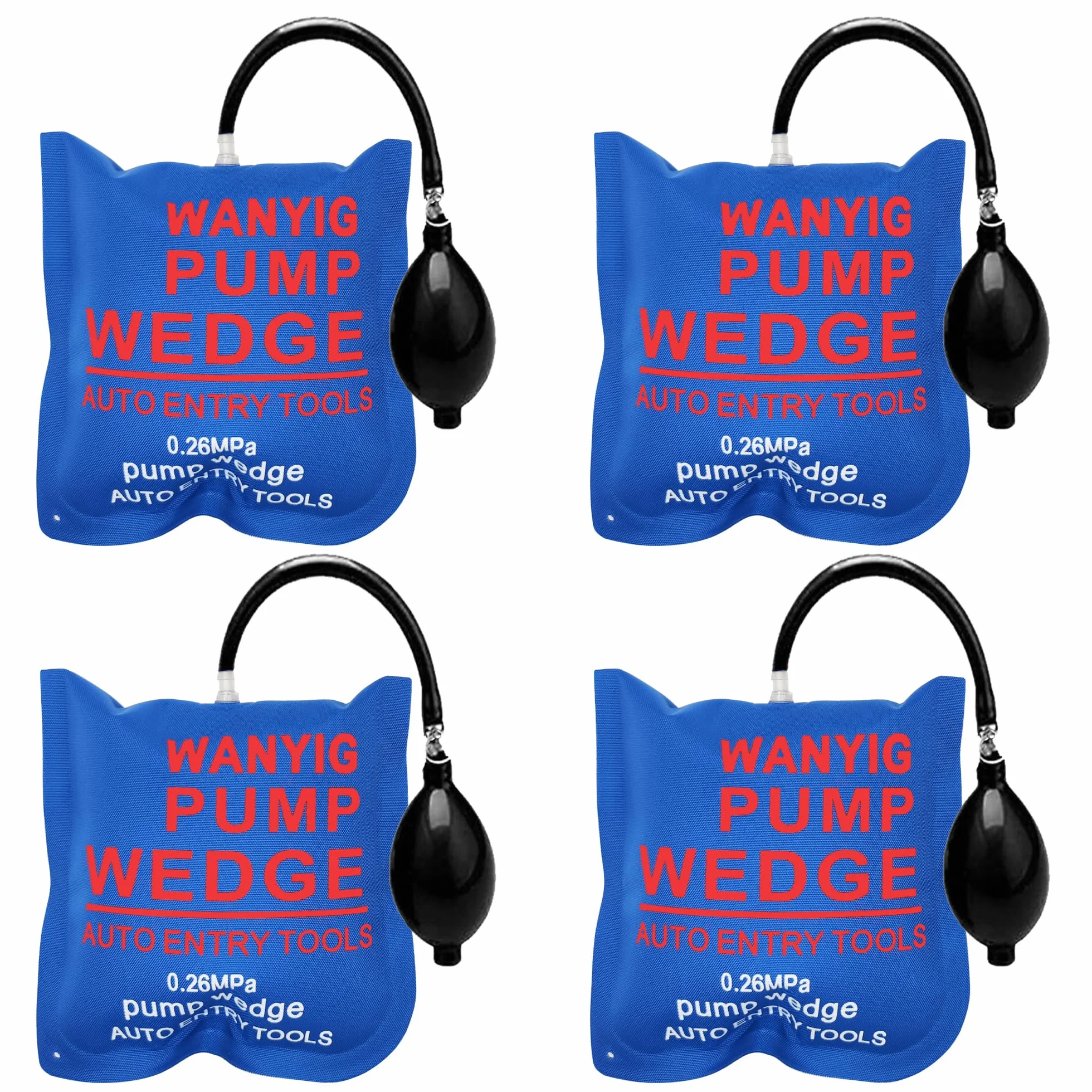 WANYI 4 Piezas Air Pump Wedge Bomba de aire para puerta o ventana de coche Herramienta de alineación de la cuña del aire de la bomba Herramientas de mano potentes para uso universal