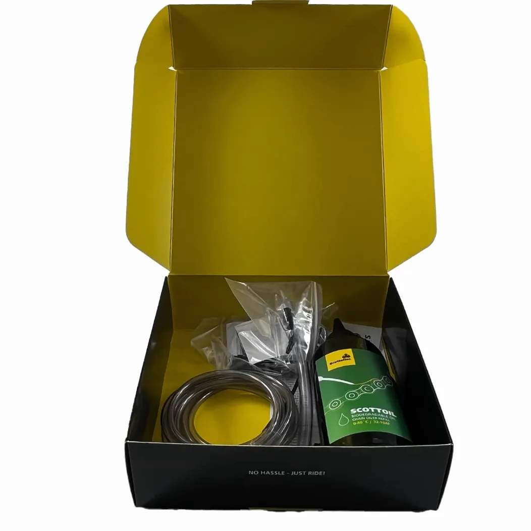 Scottoiler vSystem Sistema Automático de Lubricación de Cadena de Motocicleta con Scottoil Verde Biodegradable e Inyector Dual Scorpion - Bundle Aplicador de Alimentación Dual…