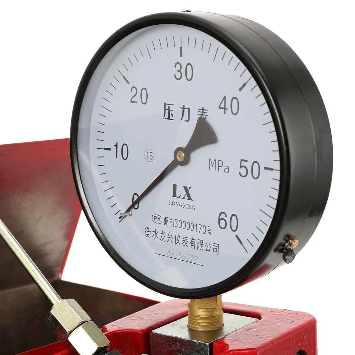 Probador Inyectores Diesel 60MPa, Comprobador Presión Inyectores Diesel, con Manómetro Acero Inoxidable, Bomba Aluminio Fundido, 4 Boquillas, Control y Calibración Ajuste de Estanquidad